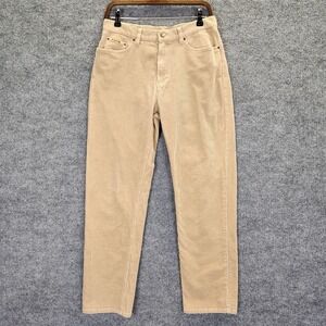 Vintage Lauren Ralph Lauren Jeans Pants Womens 10 Beige Corduroy Straight Khakis